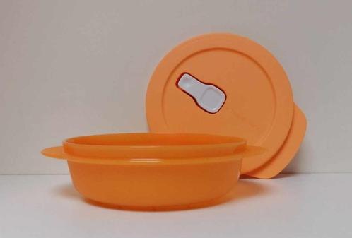 Tupperware « CrystalWave » Plat - 390 ml - Orange, Maison & Meubles, Cuisine| Tupperware, Neuf, Boîte, Orange, Enlèvement ou Envoi