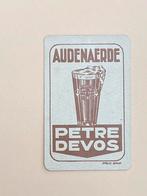 Oude speelkaart brouwerij PETRE DEVOS te OUDENAARDE, Verzamelen, Ophalen of Verzenden, Zo goed als nieuw, Speelkaart(en)