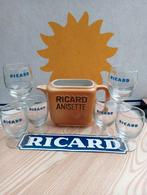 Ricard glazen retro vintage en waterkan Ricard anisette, Ophalen of Verzenden, Zo goed als nieuw, Waterglas