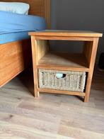 2x teak houten nachtkastje, Huis en Inrichting, Ophalen of Verzenden
