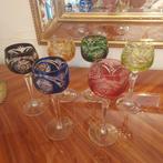 kristallen wijnglazen op hoge voet, Antiek en Kunst, Antiek | Glaswerk en Kristal, Ophalen
