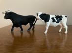 Schleich koe met zwarte stier, Ophalen of Verzenden, Zo goed als nieuw, Boerderijdier, Beeldje of Figuurtje