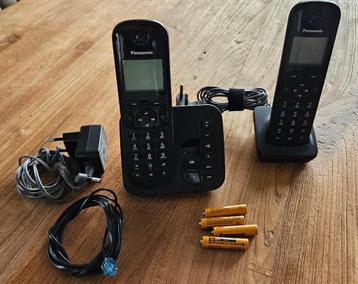Téléphone-répondeur Panasonic 2 combinés sans fil, Enlèvement ou Envoi, Comme neuf, 2 combinés