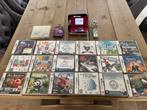 Nintendo DS lite + 21 spellen, Games en Spelcomputers, Ophalen, Zo goed als nieuw, Rood, DS Lite