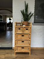Rotan ladenkast, Huis en Inrichting, Ophalen, Overige materialen, Minder dan 50 cm, 5 laden of meer