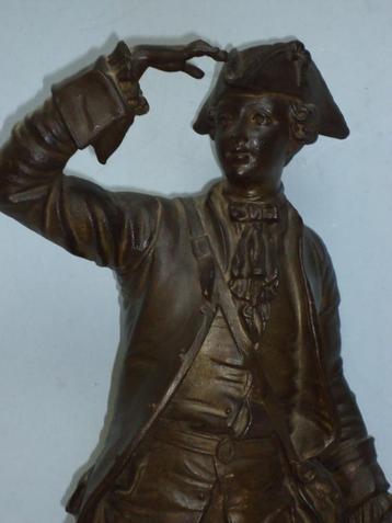 antiek beeld Franse soldaat Napoleon leger stempel fondeur beschikbaar voor biedingen