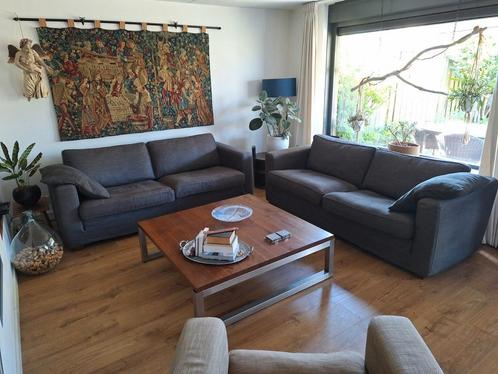 Linteloo banken(2) en linteloo fauteuil (1), Huis en Inrichting, Zetels | Complete zithoeken, Zo goed als nieuw, Stof, Ophalen