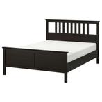 Zwary/bruin bed 140/200, Huis en Inrichting, Ophalen, Zwart, Tweepersoons, 140 cm
