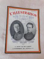 La mort du Roi Albert - Léopold III - famille royale belge, Ophalen, Gebruikt, Tijdschrift of Boek