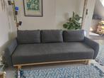 IKEA Grunnarp 3-zits slaapbank grijs, Huis en Inrichting, Zetels | Zetels, Driepersoons, 75 tot 100 cm, Zo goed als nieuw, Rechte bank