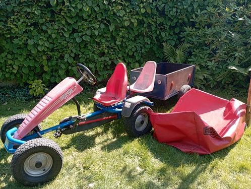 Berg Go-car met aanhangwagen, Kinderen en Baby's, Speelgoed | Buiten | Skelters, Gebruikt, Berg, Duozit, Met kar of aanhanger