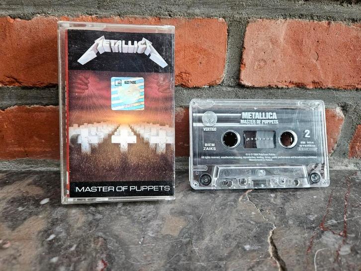 Cassette Metallica — Master of Puppets | Thrash metal | Anné, CD & DVD, Cassettes audio, Enlèvement ou Envoi