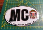 Sticker Monaco (la principaute) metaal folie sticker, Ophalen of Verzenden