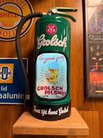 Grolsch brandblusser lamp, decoratie mancave, Ophalen of Verzenden, Nieuw, Led-lamp