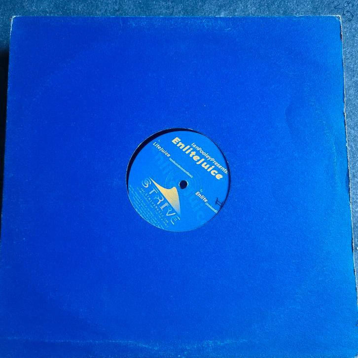 12" Ian Pooley Presents Bluelite – Enlite Juice, Cd's en Dvd's, Vinyl Singles, Gebruikt, Maxi-single, Dance, 12 inch, Ophalen of Verzenden