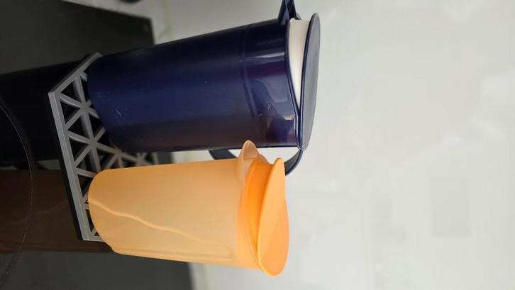 Schenkkan, Huis en Inrichting, Keuken | Tupperware, Zo goed als nieuw, Beker of Kan, Blauw, Oranje, Ophalen