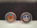 gekleurde 2 euro munten van Spanje 2012 en 2011, Ophalen of Verzenden, Munten