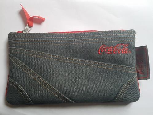 Trousse stylo porte-plume en jean Coca-cola, Collections, Marques & Objets publicitaires, Utilisé, Enlèvement ou Envoi