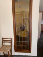 Vitraux anciens peint serie de 3 panneaux encadrés en bois, Bricolage & Construction, Enlèvement, Comme neuf