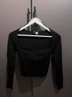 Zwarte top met lange mouwen, Kleding | Dames, Topjes, Maat 38/40 (M), Zwart, Ophalen of Verzenden, Zo goed als nieuw
