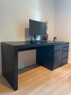 Bureau + ladenblok, Huis en Inrichting, Bureaus, Ophalen, Zo goed als nieuw, Bureau