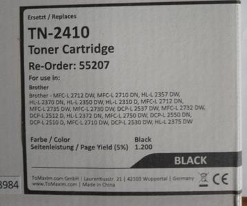 zwarte inktcartridge voor Brother-printer beschikbaar voor biedingen