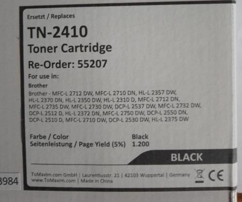 zwarte inktcartridge voor Brother-printer, Computers en Software, Printerbenodigdheden, Zo goed als nieuw, Toner, Ophalen of Verzenden