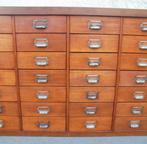 Ladekast papierkast apothekerskast toonbank schoolkast, Antiek en Kunst, Ophalen of Verzenden