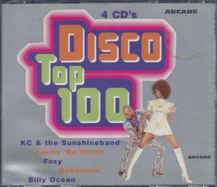 DISCO TOP 100 1 & 2 (4 x 2 = 8 Compilatie CD's), Cd's en Dvd's, Cd's | Verzamelalbums, Zo goed als nieuw, R&B en Soul, Boxset