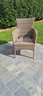 4 wicker tuinstoelen, Tuin en Terras, Ophalen, Gebruikt, Wicker