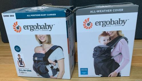 Porte-bébé Ergobaby OMNI 360 + protection pluie, Kinderen en Baby's, Babydragers en Draagdoeken, Zo goed als nieuw, Draagzak, Buik of Rug