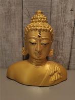Twee bronzen hoofden van tempelbeelden, Antiek en Kunst, Ophalen, Brons