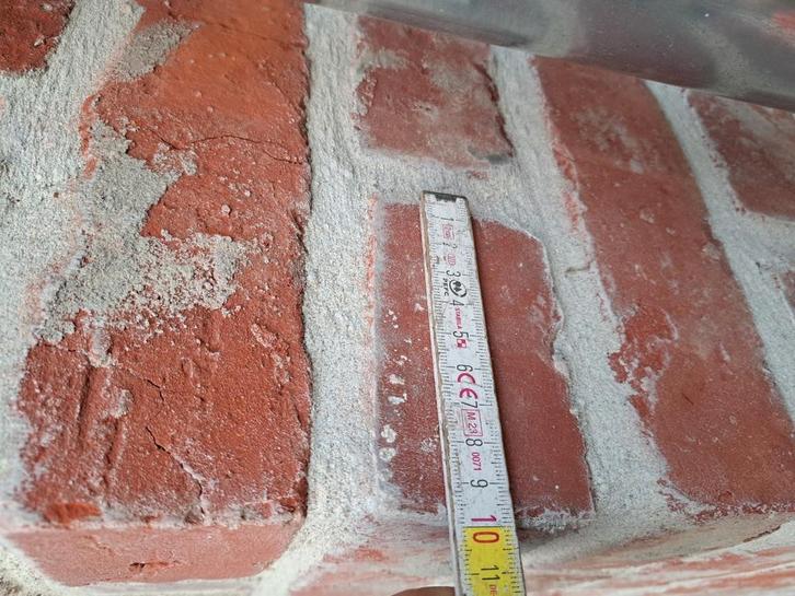 Gevelstenen gekuist, Doe-het-zelf en Bouw, Metselstenen, Gebruikt, Ophalen