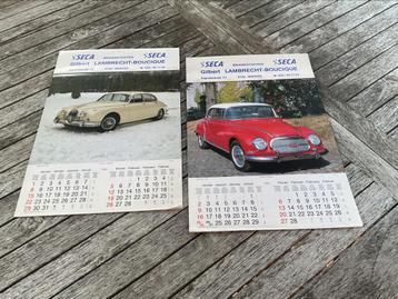 2 autokalenders Seca 1994/1995 beschikbaar voor biedingen