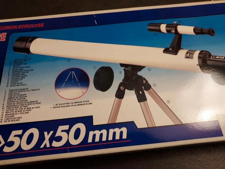 Telescoop op statief, Audio, Tv en Foto, Optische apparatuur | Telescopen, Zo goed als nieuw, Ophalen