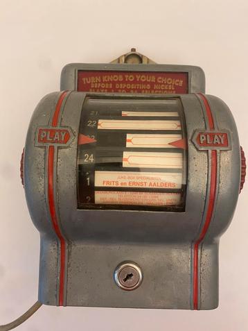 Vintage Packard Manf Corp Metalen Wallbox Jukebox Wallbox. beschikbaar voor biedingen