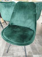 Kuip stoelen velvet set 4 stuks, Huis en Inrichting, Stoelen, Overige kleuren, Vintage, Ophalen of Verzenden, Zo goed als nieuw