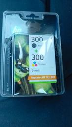 HP 300 originele zwarte/drie-kleuren inktcartridges, 2-pack, Enlèvement ou Envoi, Cartridge, HP