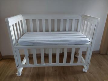 Baby bed ledikant Troll co-sleeper oslo wit met aerosleep