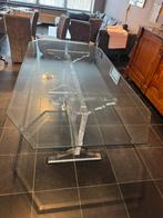 Glazen tafel + dressoir + barkast, Huis en Inrichting, Ophalen, Overige materialen, Gebruikt, 200 cm of meer