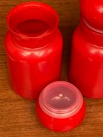 Vintage voorraadpotten, Enlèvement, Comme neuf, Rouge