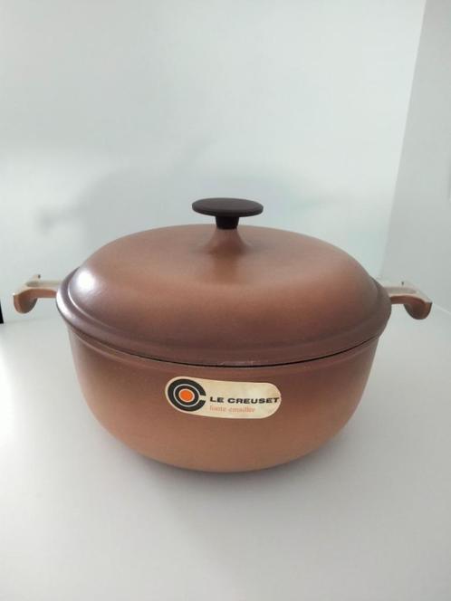 Vintage Le Creuset Enzo Mari braadpot La Mama nr 26 koken, Huis en Inrichting, Keuken | Potten en Pannen, Gebruikt, Overige typen