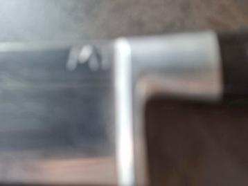couteau Chef, inox,  des initiaux, Enlèvement, Comme neuf, Noir