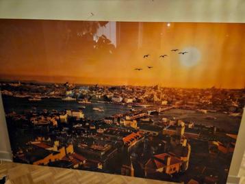 Prachtig uitzicht over Istanbul op acrylglas 150x100cm