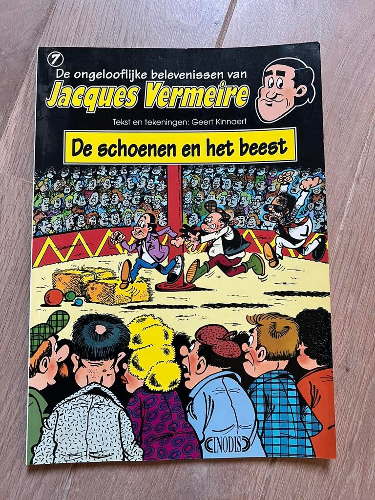 Strip ‘De schoenen en het beest’ van Jacques Vermeire, Une BD, Enlèvement ou Envoi, Comme neuf, Geert Kinnaert