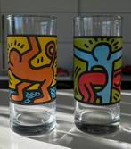 2 Pop-Art glazen Keith Haring - jaren ‘90, Ophalen