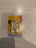 18 jaar kaarsen, Wit, Nieuw, Ophalen of Verzenden, Kaars