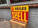Shell plaque emaillee, Enlèvement, Utilisé, Panneau publicitaire