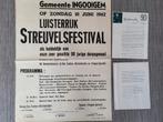 Stijn Streuvels 90 jaar - originele affiche, Collections, Enlèvement ou Envoi, Utilisé