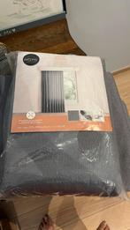 Gordijnen met linnen look, Huis en Inrichting, Slaapkamer | Beddengoed, Ophalen, Nieuw, Grijs